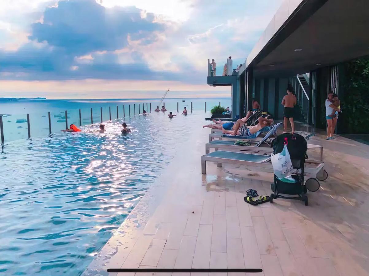 Great Location With Infinity Pool - Central Pattaya Lägenhet Exteriör bild