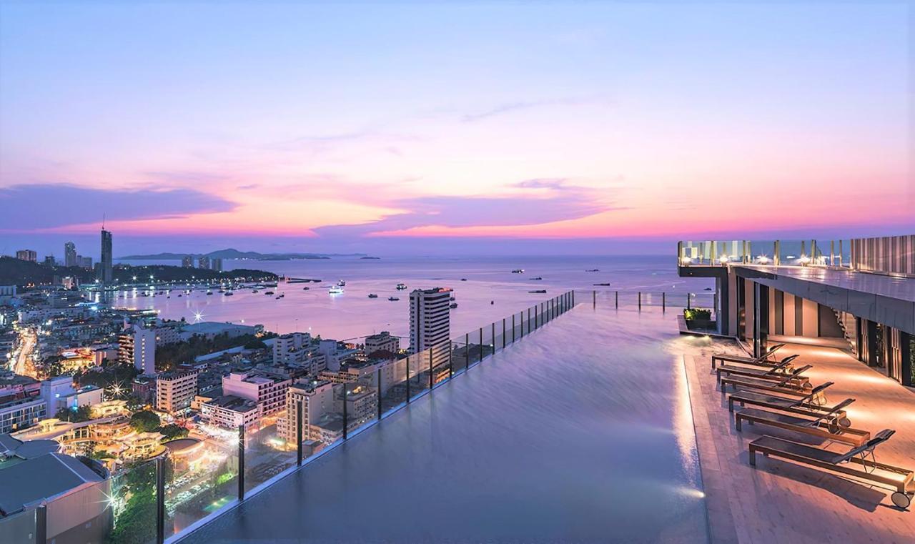 Great Location With Infinity Pool - Central Pattaya Lägenhet Exteriör bild
